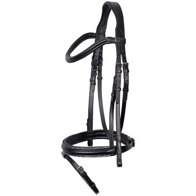 Abbildung von Harry&#039;s Horse Zaum Sparkle Leder Schwarz Warmblut