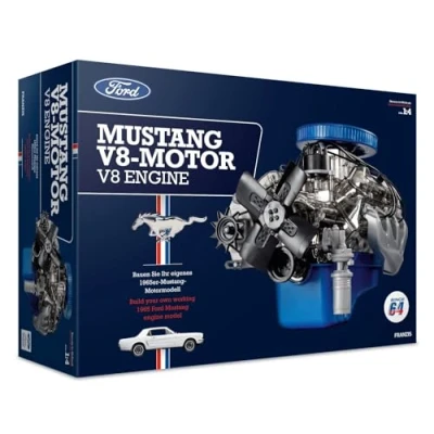 Abbildung von Ford Mustang V8 Motor: Bauen Sie Ihren eigenes 1965er Motormodell.