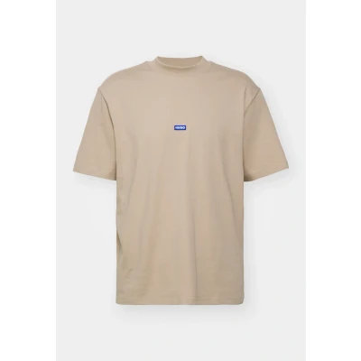 Abbildung von HUGO Nieros Tshirt basic, Herren, Größe: XXL, Medium beige