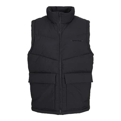 Abbildung von JACK &amp; JONES Stepp Weste Ärmellose Jacke Übergangs Blouson mit Stehkragen und Cargo Taschen JORVESTERBRO