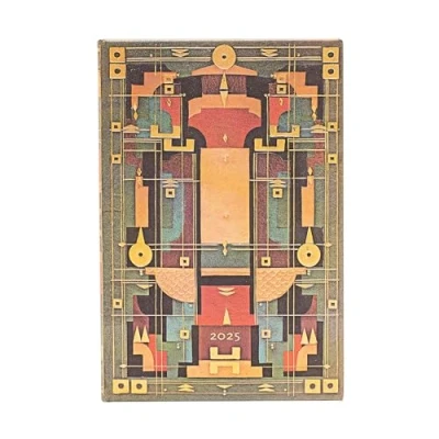 Abbildung von Lion’s Den (Sybil Pye Bindings) Mini 12 month Horizontal Hardback Dayplanner 2025 (Elastic Band Closure)