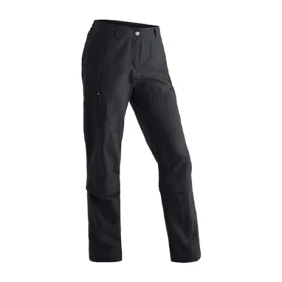 Abbildung von Maier Sports Fulda, Damen Wanderhose, Wasserabweisende Outdoorhose für unterschiedliche Aktivitäten, Praktische Zipp off Funktion, Dryprotec Technologie, Schwarz, 23 (W38/L30)