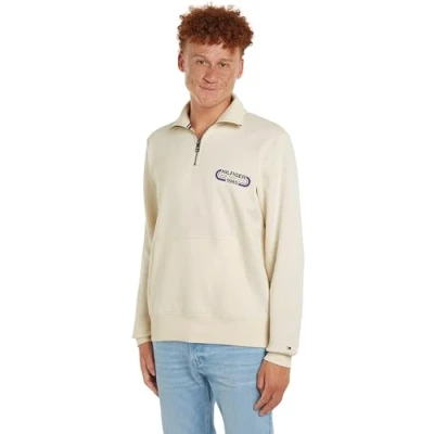 Abbildung von Tommy Hilfiger Track Graphic HALF ZIP Sweatshirt, Herren, Größe: XL, Calico