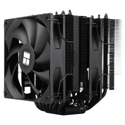 Abbildung von Thermalright Phantom Spirit 120 SE BLACK CPU Kühler, Dual TL C12B V2 PWM Lüfter und Doppeltürme,7 Heatpipes Kühlkörper für AM4/AM5&amp;Intel LGA1851/1700/115X/1200, Computer Kühlung, Schwarz