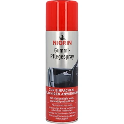 Abbildung von NIGRIN Gummipflege Spray, Pflege für Gummiteile am Auto, pflegt und schützt nachhaltig, 300 ml, 1 Packung