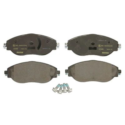 Abbildung von TEXTAR 2473806 Bremsbelagsatz nicht für Verschleißwarnanzeiger vorbereitet mit Bremssattelschrauben VOLKSWAGEN: Passat B8 Variant, Saloon