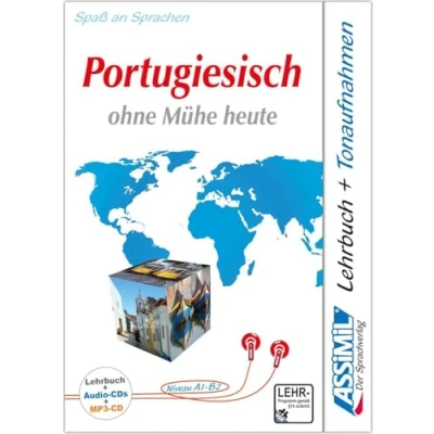 Abbildung von ASSiMiL Portugiesisch ohne Mühe heute Audio Plus Sprachkurs: Selbstlernkurs für Deutschsprechende Lehrbuch (Niveau A1 B2) + 4 CDs 1 MP3 CD (Senza sforzo)