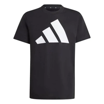 Abbildung von adidas Unisex Kinder Essentials Big Logo T Shirt, Black/White, 7 8 Years