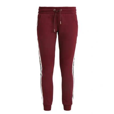 Abbildung von Urban Classics Ladies College Contrast Jogginghose, Damen, Größe: XS, Port/white/black