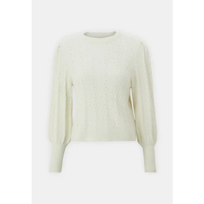 Abbildung von ONLY Onlkatia PUFF Oneck Strickpullover Whitecap gray, Damen, Größe: Large, gray