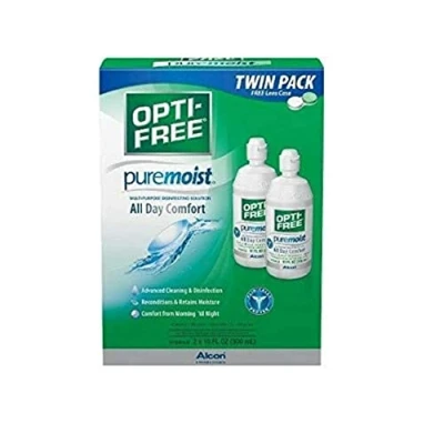 Abbildung von Opti Free Puremoist Mehrzweck Desinfektionsl?sung, Doppelpack, 284 ml pro Flasche