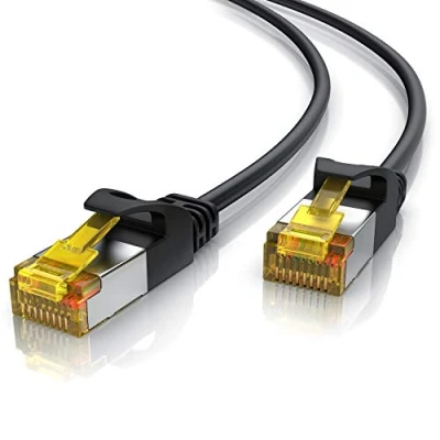 Abbildung von CSL 5m CAT.8 Netzwerkkabel Outdoor 40 Gbits LAN Kabel Patchkabel Datenkabel CAT 8 High Speed Gigabit Ethernet Cable 40000 Mbits Glasfaser Abriebfest ölbeständig wasserfest IP66