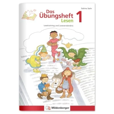 Abbildung von Das Übungsheft Lesen 1: Lesetraining und Leseverständnis Lernheft für 1. Klasse Deutsch, Lesekompetenz trainieren in der Grundschule, inkl. Lösungsheft Sticker