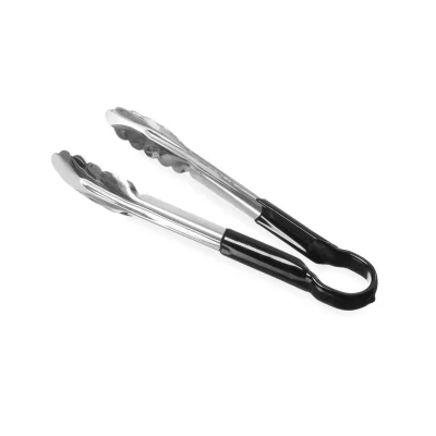 Abbildung von HENDI Servierzange 30 cm Edelstahl PVC Kunststoff Griff gelb, Gastro Allweckzange Salatzange