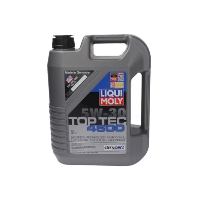 Abbildung von Liqui Moly Top Tec 4600 5W 30 5l Motoröl 2316 OPEL: Insignia A Saloon, Antara, Astra J Hatchback, AUDI: A4 B6 Avant, B8 A6 C7 Saloon
