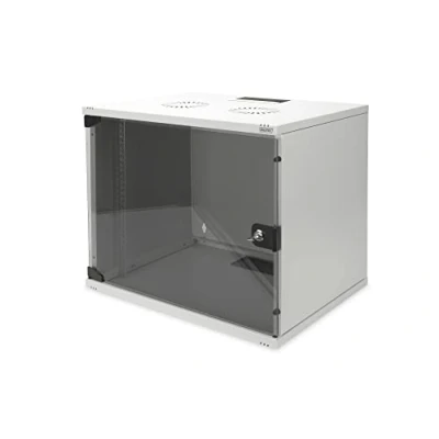 Abbildung von DIGITUS Netzwerk Schrank 19 zoll 7 HE unmontiert Wandmontage 400 mm Tiefe Traglast 60 kg Perforierte Tür