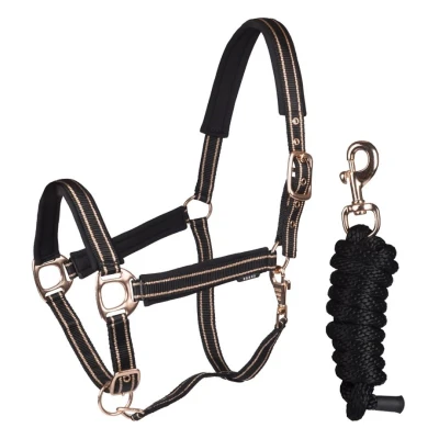 Abbildung von horka HALT SET DELUXE Cob Schwarz / Rosa