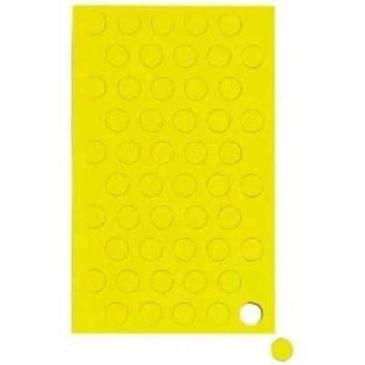 Abbildung von MAUL Magnetsymbole Kreis 50 Stück Kleine Magnete für Planer, Kalender und Whiteboards Magnet 10 mm Büro, Küche Werkstatt Vielseitig flexibel einsetzbar Gelb