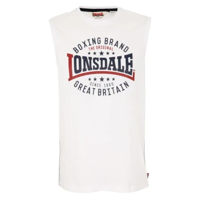 Abbildung von Lonsdale ÄRMELLOSES Schmale Passform ST.AGNES Top, Herren, Größe: Medium, White