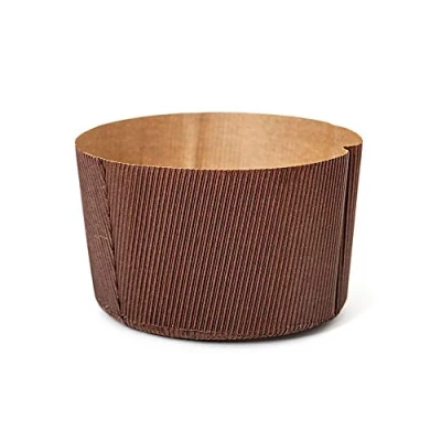 Abbildung von Decora 0320161 5ER PACK PANETTONE PAPIERBACKFORMEN ø 15 x h 11 cm, 750 g, Braun