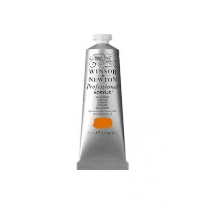Abbildung von Winsor &amp; Newton 2320285 Professional Acrylfarbe in Künstlerqualität, hohe Farbbrillanz Deckkraft, Archivqualität, 60ml Tube Goldocker
