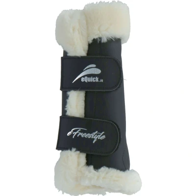 Abbildung von eQuick Dressurstiefel eFreestyle Front Schwarz Vollblut