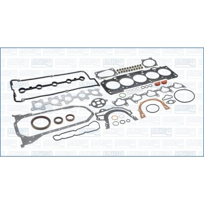 Abbildung von AJUSA 50114100 Dichtungsvollsatz, Motor mit Zylinderkopfdichtung, Ventilschaftabdichtung FIBERMAX AUDI: 80 B4 Avant, 100 C4 Saloon, Quattro