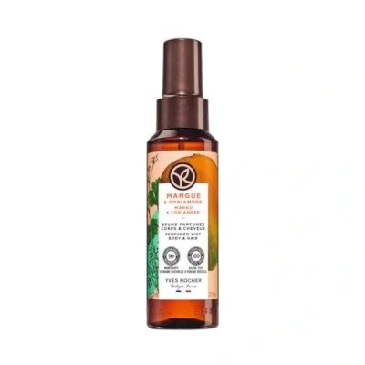 Abbildung von Yves Rocher BRUME PARFUMEE Parfümiertes Duftspray Körper und Haarspray Mit Duft von Mango &amp; Koriander 100 ml