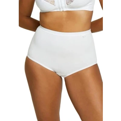 Abbildung von Sans Complexe Damen Simplement Coton B Taillenslip, Blanc, 48