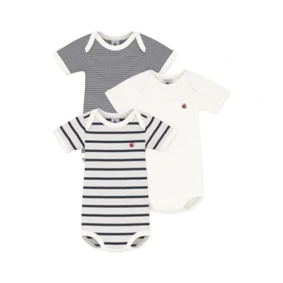 Abbildung von Petit Bateau Unisex BabyKurzarm Body mit Streifen (3er Pack) , Variante 1, 3 Jahre