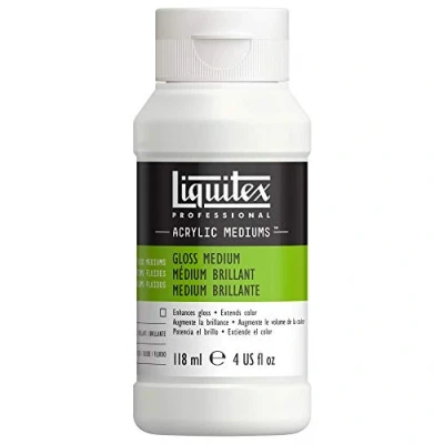 Abbildung von Liquitex Acrylmedium, Glanz Medium &amp; Firnis 118ml, 118ml Glanz, 118