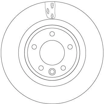 Abbildung von TRW DF6956S Bremsscheibe 325 25 5 120 Belüftet lackiert LAND ROVER: Range Rover 4, Sport, Discovery