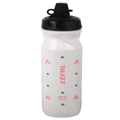 Abbildung von ZEFAL Sense Soft 65 No Mud Wasserflasche Trinkflasche Fahrrad Weiß 650 ml Rennrad MTB Radflasche