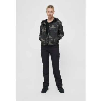 Abbildung von Brandit Frontzip Übergangsjacke, Damen, Größe: Medium, Dark camouflage