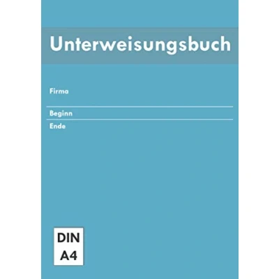 Abbildung von Unterweisungsbuch: Unterweisung betriebliche Unfallverhütung Arbeitsschutz Belehrungen D GUV