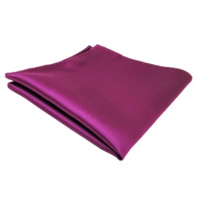 Abbildung von TigerTie Designer Einstecktuch in lila magenta fuchsia einfarbig uni