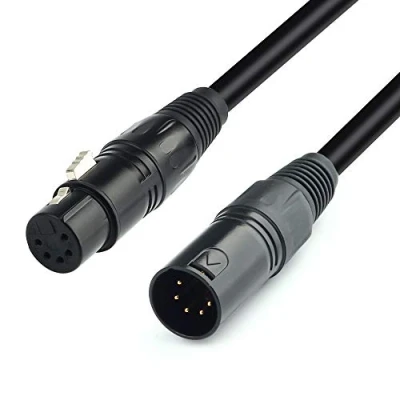 Abbildung von SiYear DMX 512 XLR 5 poliger Stecker auf polige Buchse, Kabel.