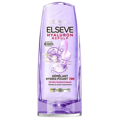 Abbildung von L&#039;Oréal Paris Hydra Fixant Entwirrung für dehydriertes und müdes Haar Feuchtigkeit 72H Glanz Geschmeidigkeit mit Hyaluronsäure Elseve Hyaluron Repulp 200 ml