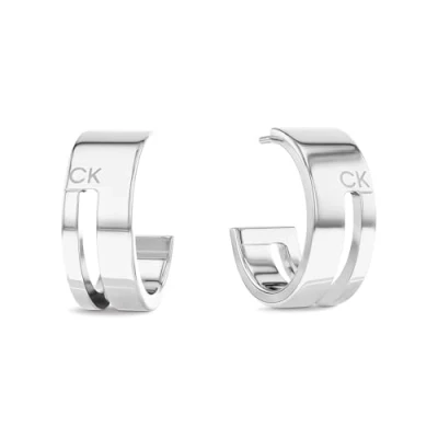 Abbildung von Calvin Klein Geometric Essentials Ohrringe silvercoloured, Damen, Größe: One Size, Silver coloured
