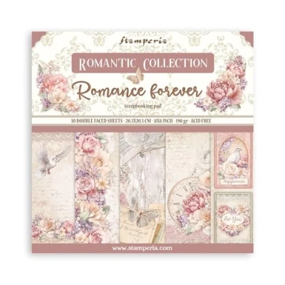 Abbildung von Scrapbooking Small Pad 10 sheets cm 20,3X20,3 (8&quot;X8&quot;) Romance Forever