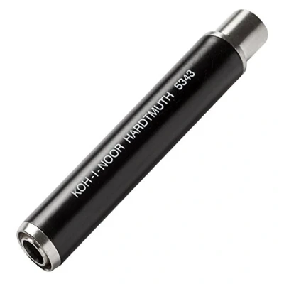Abbildung von Koh I Noor 5343 Kreidehalter, schwarz aus metall, für runde 9 10 mm Kreide