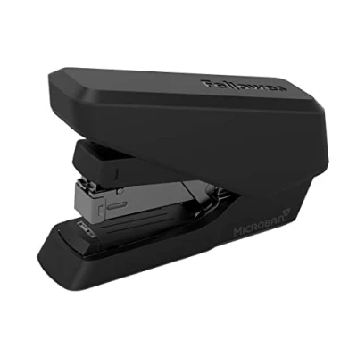 Abbildung von Fellowes Bürotacker, LX860 Kompakter Hefter mit EasyPress™, Tacker hygienischem Schutz, 40 Blätter auf einmal, Flachheftung