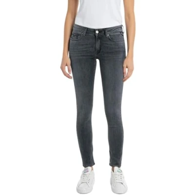 Abbildung von Replay Damen Jeans New Luz Skinny Fit mit Power Stretch, Dark Grey 097 (Grau), 28W / 30L