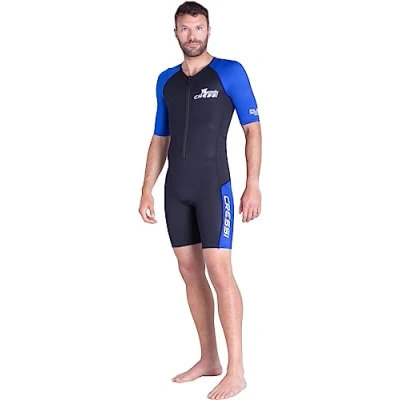 Abbildung von Cressi Tiburon Man Shorty Wetsuit 2 mm Neoprenanzug für Männer zum Schnorcheln, Schwimmen und Wassersport, Ultra Stretch Neopren