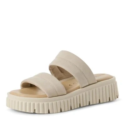 Abbildung von Tamaris Pantolette hoch, Damen, Größe: 39, Ivory Schuhe