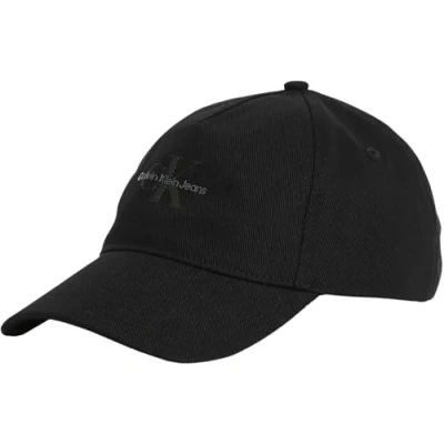 Abbildung von Calvin Klein Damen Cap Printed Monologo aus Baumwolle, Schwarz (NA Black), Einheitsgröße
