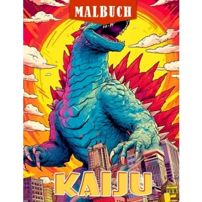 Abbildung von Kaiju Malbuch: Sammlung von Monsterbildern mit schönen Illustrationen für Erwachsene zum Entspannen und Abschalten