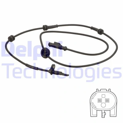 Abbildung von Sensor, Raddrehzahl DELPHI SS20778