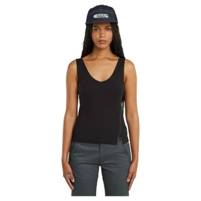 Abbildung von G STAR Asymmetrical ZIP Top, Damen, Größe: XS, Dk black