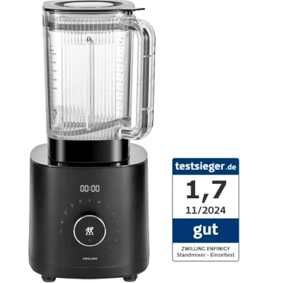 Abbildung von ZWILLING ENFINIGY Hochleistungsstandmixer 1.8 Liter, Mixer mit Edelstahl Winglet Klinge &amp; 1600 Watt Hochleistungsmotor, Schwarz